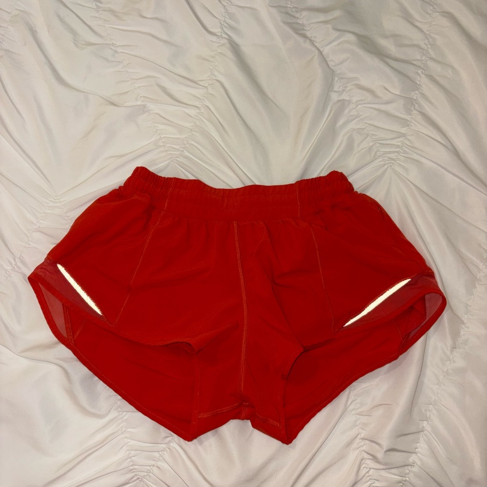 Red Women's Lululemon Shorts
